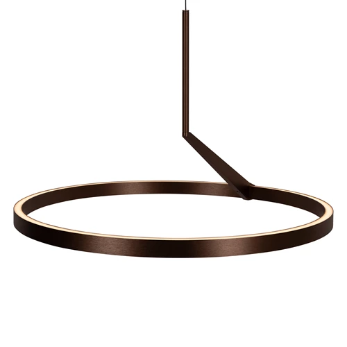 Lucide APPLAUSE - Pendant light - Ø 60 cm - LED Dim. - CCT - 1x32W 2700K/4000K - Hand Wave Sensor - Coffee | Premium - detail 1